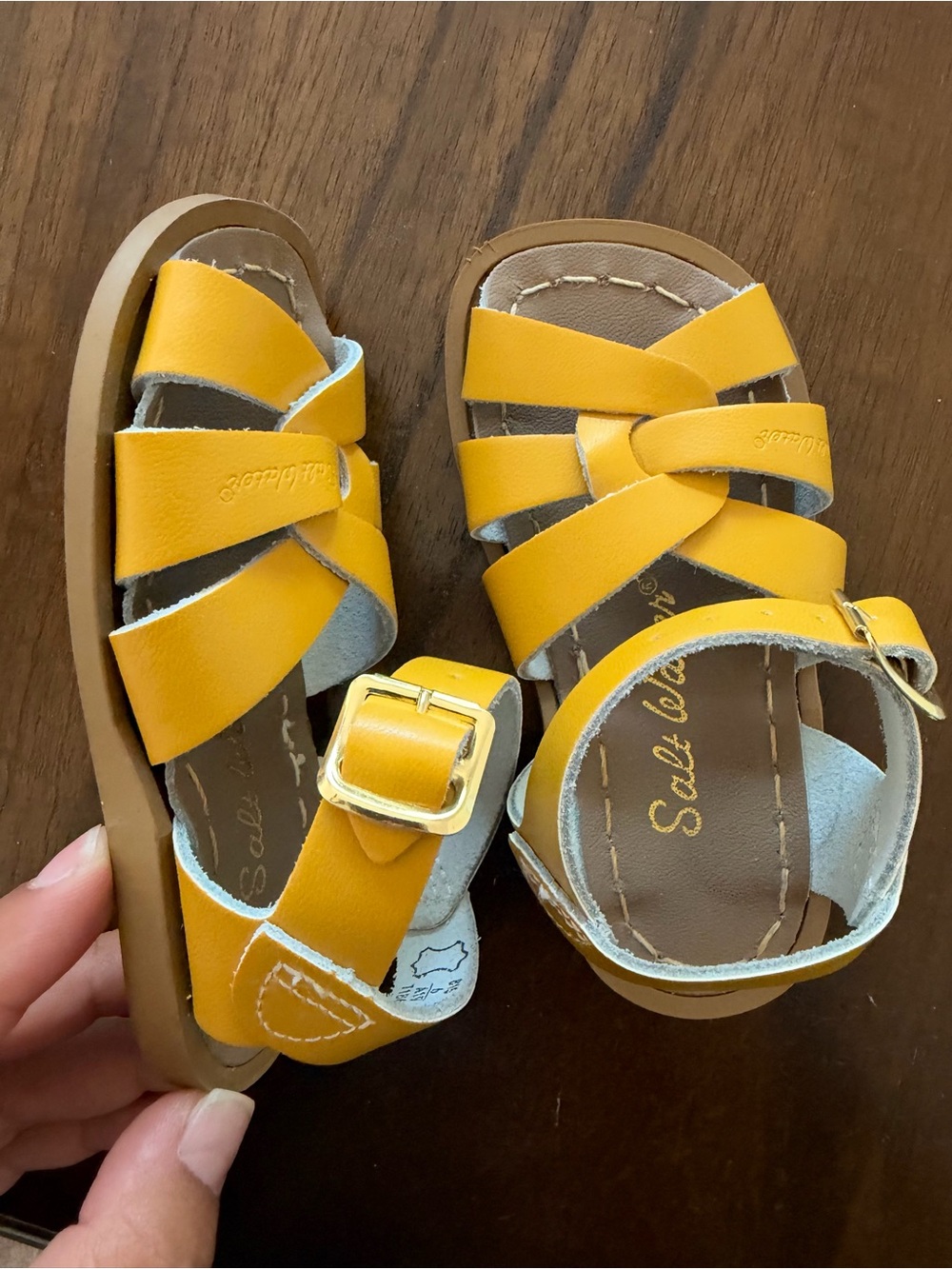 Salt Water leather sandals toddler size 6